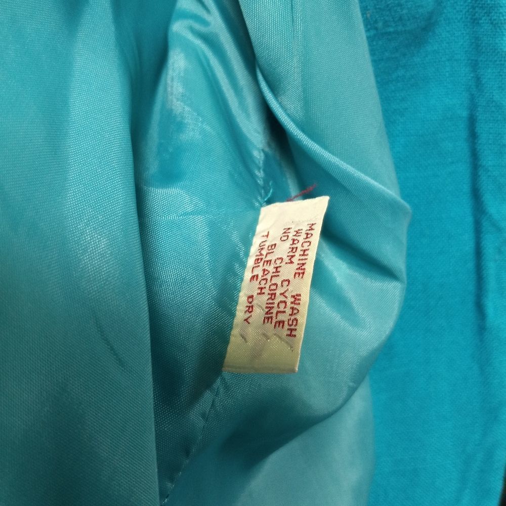 CASSIDY Vintage Cropped Linen Ruffalo Trimmed Jacket 6/8 - Picture 5 of 15